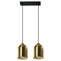 Lampa wisząca metalowa Nilo złota 2xGU10 Light Prestige