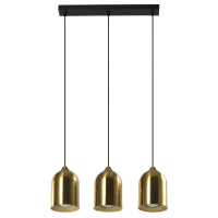 Lampa wisząca metalowa Nilo złota 3xGU10 Light Prestige