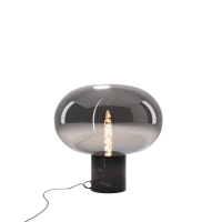 Lampa Stołowa Moonstone Smoke Glass/Black Marble T0057 Maxlight