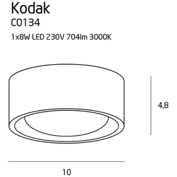 Lampa sufitowa Kodak Maxlight