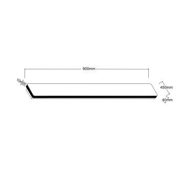 Kinkiet Bodo 90 cm czarny IP54 LED CCT Light Prestige