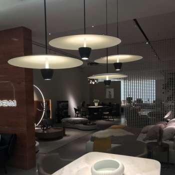 Lampa wisząca Ufo M czarna LED CCT Light Prestige