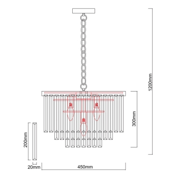 Lampa wisząca Vetro Light Prestige