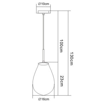 Lampa wisząca Fondi 1 Light Prestige