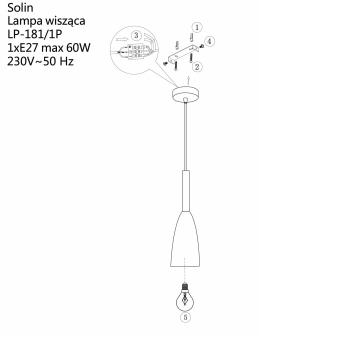 Lampa wisząca Solin Light Prestige