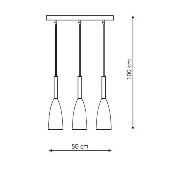 Lampa wisząca Solin 3 linia Light Prestige