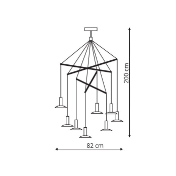 Lampa wisząca HAT 8 Light Prestige