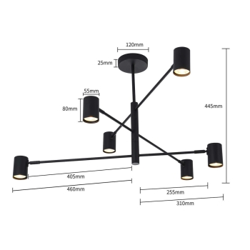 Lampa wisząca Snow 6 Light Prestige