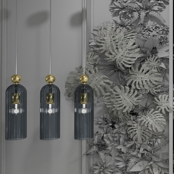 Lampa wisząca Piega 1 smoked Light Prestige
