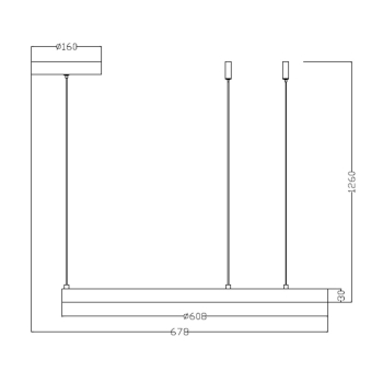 Lampa wisząca Midway mała złota Light Prestige