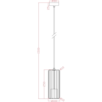 Lampa wisząca Sintra 1 czarna Light Prestige