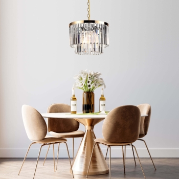 Lampa wisząca Vetro antyczne złoto Light Prestige