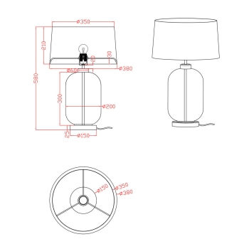 Lampa stojąca Amur lampa niebieska Light Prestige