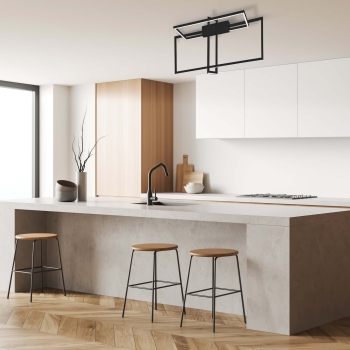 Lampa Frame 3D 3000K czarna Light Prestige