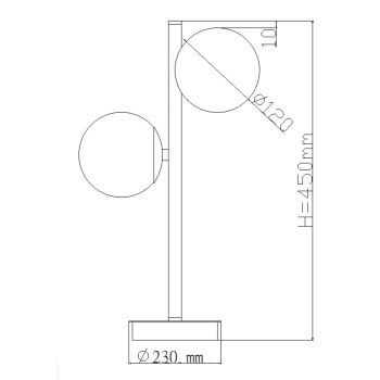 Lampa stojąca Dorado złota Light Prestige