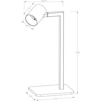 Lampa stojąca Snow biała Light Prestige