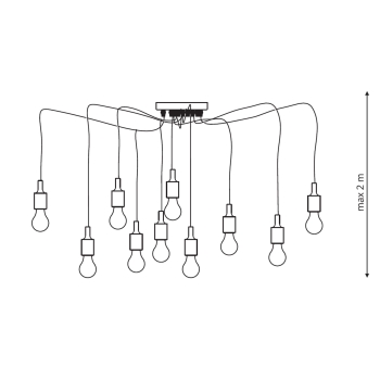 Lampa wisząca Soleto 10 Light Prestige