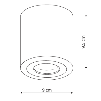 Lampa Faro XL oprawa natynkowa biala z IP65 Light Prestige