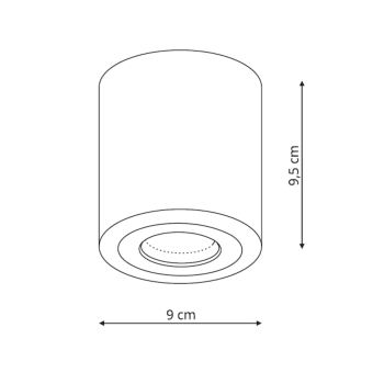 Lampa Faro XL oprawa natynkowa czarna IP65 Light Prestige