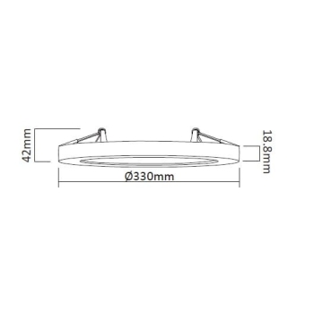 Lampa York 2 w 1 4000K czarny Light Prestige