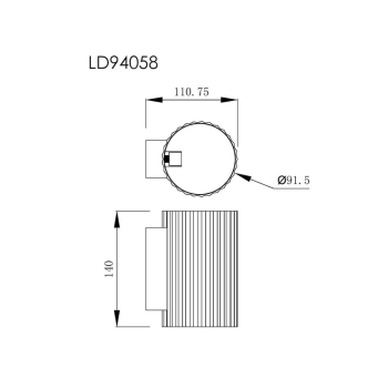 Kinkiet Tokio 1 Czarny Light Prestige