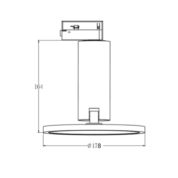 Lampa Aquilion 1F czarny Light Prestige