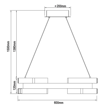 Lampa wisząca Tarja złota Light Prestige