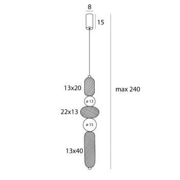 Lampa Wisząca Bora B Maxlight