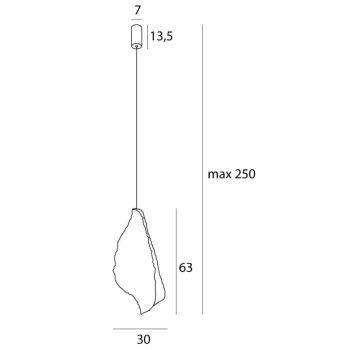 Lampa Wisząca Concha Biała Maxlight