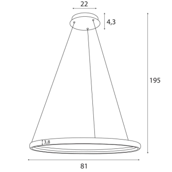 Lampa Wisząca Qled Maxlight