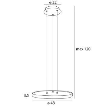 Lampa Wisząca Vik 50 P0556 Maxlight