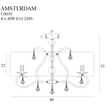 Plafon Amsterdam C0059 MaxLight