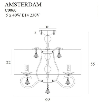 Plafon Amsterdam C0060 MaxLight