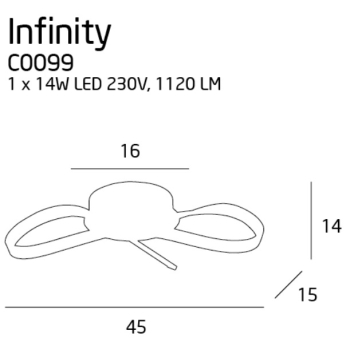 Plafon Infinity C0099 MaxLight