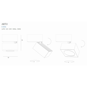 Oprawa Natynkowa Artu C0106 MaxLight