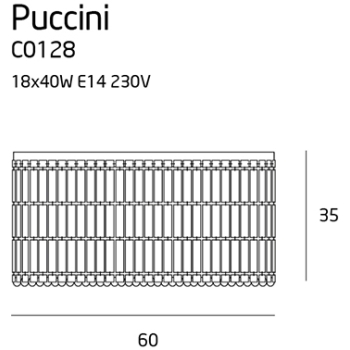 Plafon Puccini C0128 MaxLight