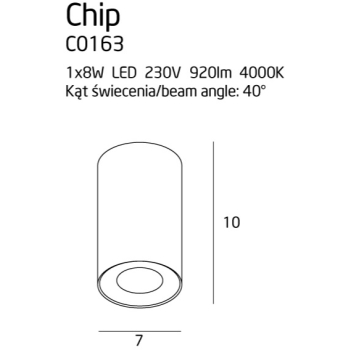 Oprawa Natynkowa Chip C0163 MaxLight