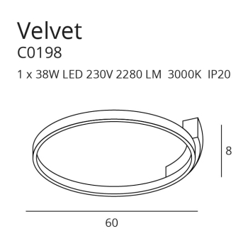 Plafon Velvet C0198 MaxLight