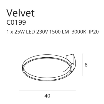 Plafon Velvet C0199 MaxLight