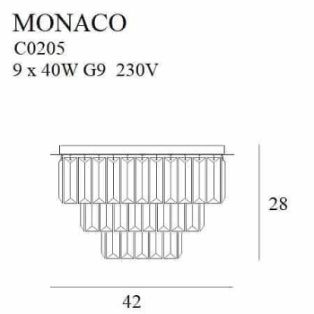 Plafon Monacoc9 C0205 MaxLight