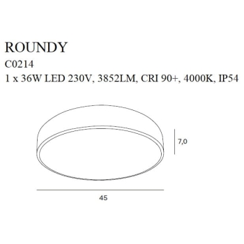 Plafon Roundy C0214 MaxLight