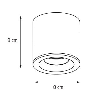 Lampa Plafon Natynkowa Form C0216 MaxLight