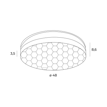 Lampa Sufitowa Sekko MaxLight