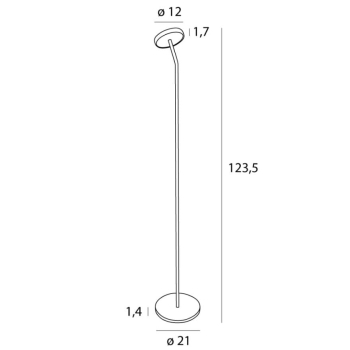 Lampa Podłogowa Ibiza Czarna F0060 Maxlight