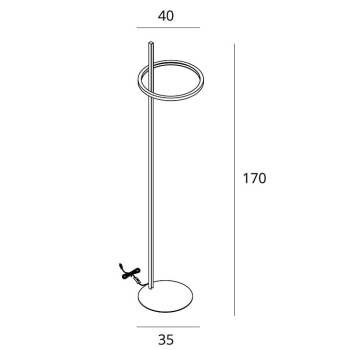 Lampa Podłogowa Lozanna F0061 Maxlight