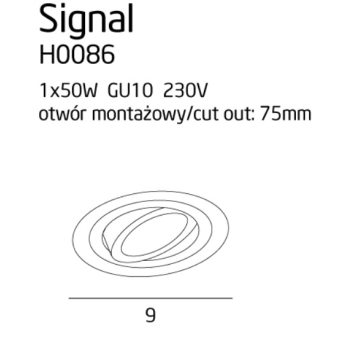 Oprawa Wpustowa Signal I H0086 MaxLight