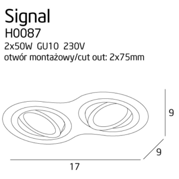 Oprawa Wpustowa Signal Ii H0087 MaxLight