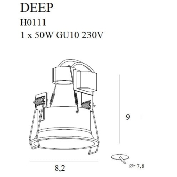 Oprawa Wpustowa Deep H0111 MaxLight