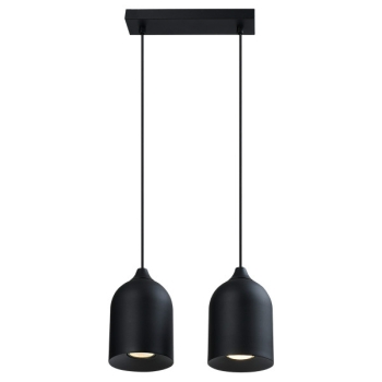 Lampa wisząca metalowa Nilo czarna 2xGU10 Light Prestige