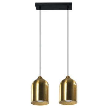 Lampa wisząca metalowa Nilo złota 2xGU10 Light Prestige